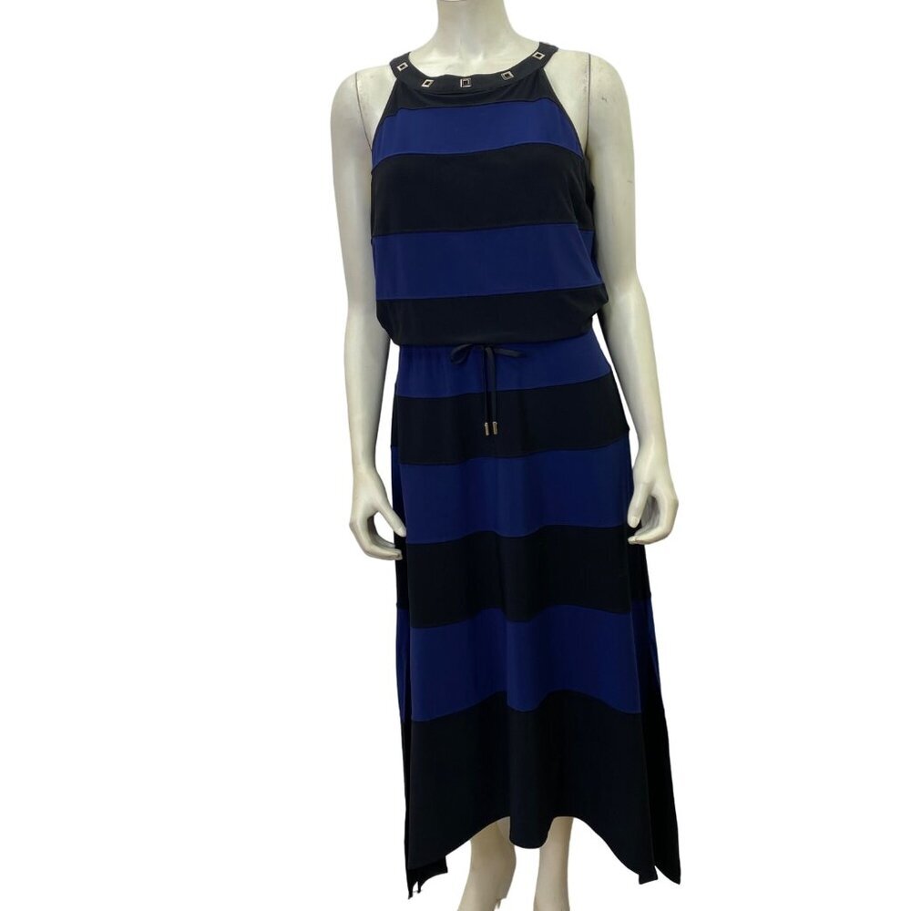 WHITE HOUSE BLACK MARKET HALTER MIDI DRESS MD